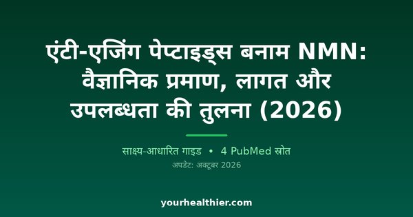 एंटी-एजिंग पेप्टाइड्स बनाम NMN: वैज्ञानिक प्रमाण, लागत और उपलब्धता की तुलना (2026)