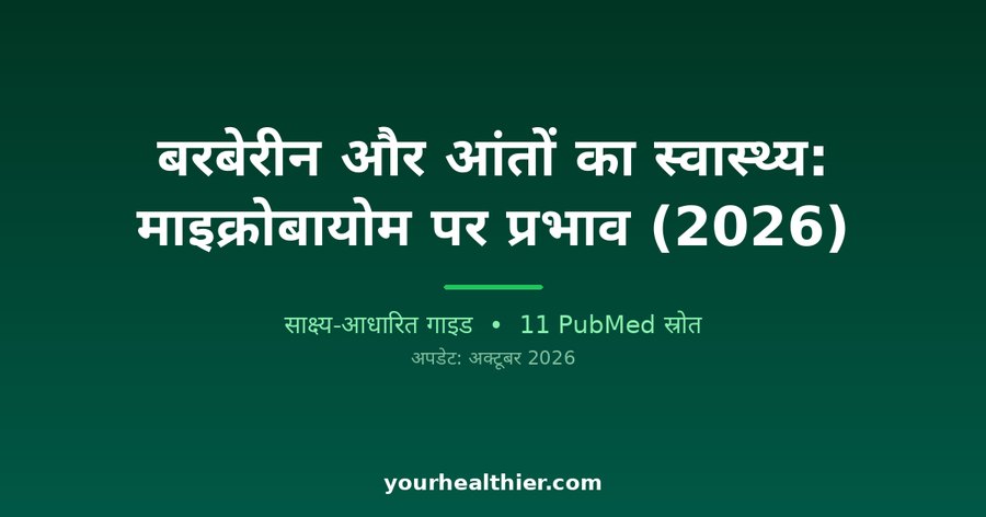 बरबेरीन और आंतों का स्वास्थ्य: माइक्रोबायोम पर प्रभाव (2026)