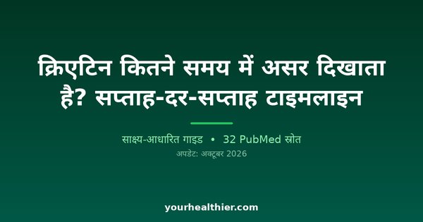 क्रिएटिन कितने समय में असर दिखाता है? सप्ताह-दर-सप्ताह टाइमलाइन