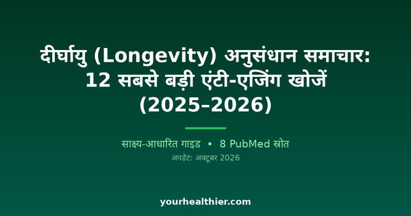 दीर्घायु (Longevity) अनुसंधान समाचार: 12 सबसे बड़ी एंटी-एजिंग खोजें (2025–2026)