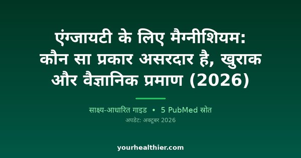 एंग्जायटी के लिए मैग्नीशियम: कौन सा प्रकार असरदार है, खुराक और वैज्ञानिक प्रमाण (2026)