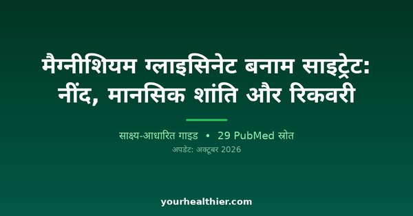 मैग्नीशियम ग्लाइसिनेट बनाम साइट्रेट: नींद, मानसिक शांति और रिकवरी