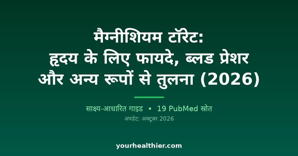 मैग्नीशियम टॉरेट: हृदय के लिए फायदे, ब्लड प्रेशर और अन्य रूपों से तुलना (2026)