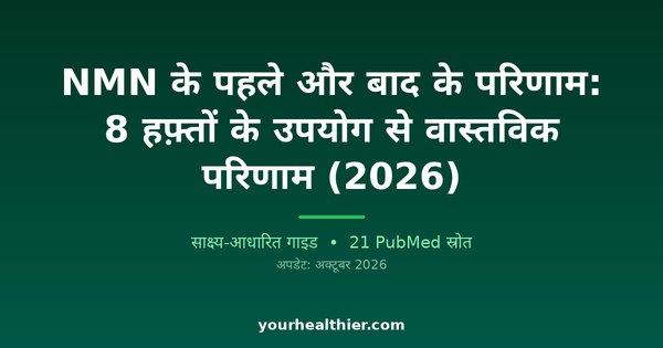 NMN के पहले और बाद के परिणाम: 8 हफ़्तों के उपयोग से वास्तविक परिणाम (2026)
