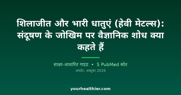 शिलाजीत और भारी धातुएं (हेवी मेटल्स): संदूषण के जोखिम पर वैज्ञानिक शोध क्या कहते हैं