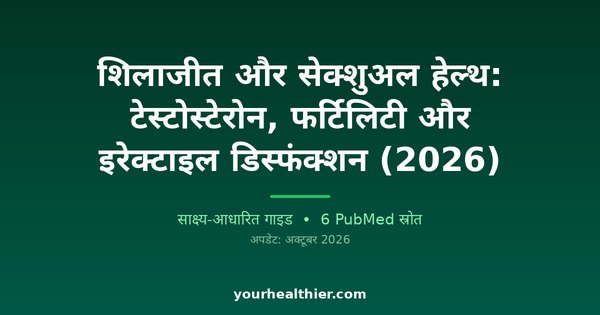 शिलाजीत और सेक्शुअल हेल्थ: टेस्टोस्टेरोन, फर्टिलिटी और इरेक्टाइल डिस्फंक्शन (2026)